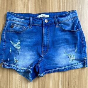 COPY - Rancan cut off distressed Jean shorts.  Size 9. 28 waist.